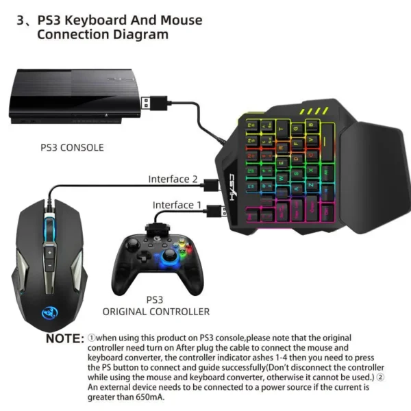 Mechanical Macro Gaming Keyboard and Mouse