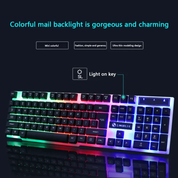 USB Wired Mouse and Keyboard Set